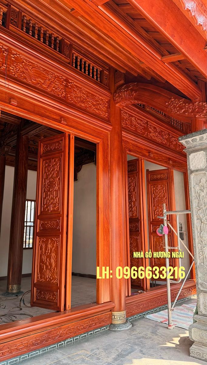 Nhà gỗ 3 gian 12 cột