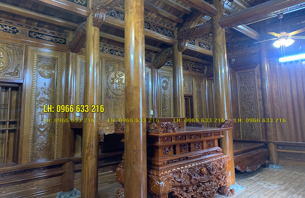 Beautiful ironwood house with 3 rooms and 22 columns