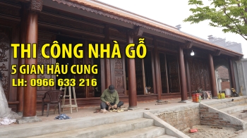 NHÀ GỖ LIM 5 GIAN