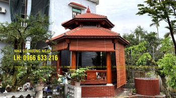 Hexagonal hut with a diameter of 4.2 m