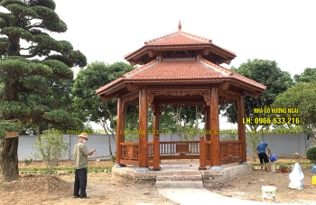 Hexagonal hut with a diameter of 4.5m