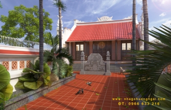 THIẾT KẾ NHÀ THỜ HỌ - GỖ LIM 1