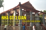 NHÀ GỖ 3 GIAN 4 MÁI  - TẠI HƯNG HÀ, THÁI BÌNH