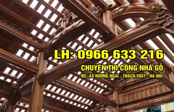 NHÀ GỖ 3 GIAN 10 CỘT
