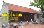 NHÀ GỖ 4 GIAN ĐẸP TẠI ỨNG HÒA