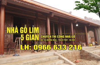 NHÀ GỖ LIM 5 GIAN