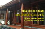 NHÀ GỖ LIM 3 GIAN ĐẸP - PHÚC YÊN VĨNH PHÚC